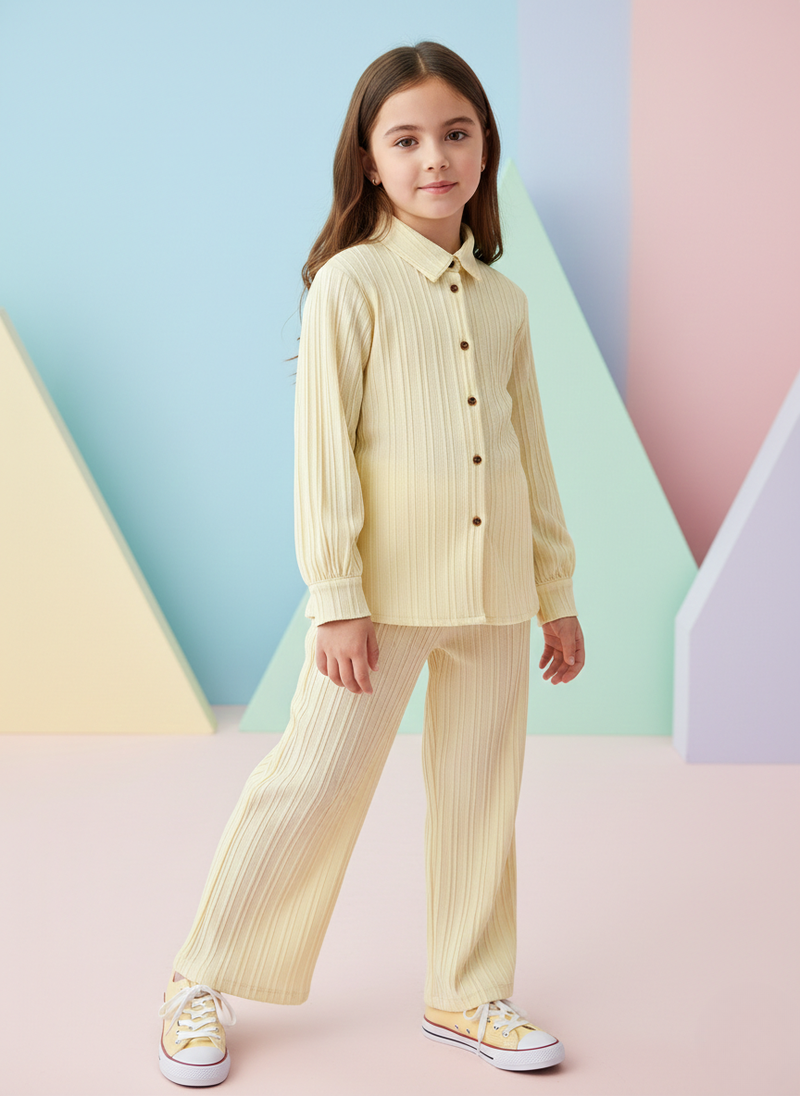 Soft Linen Lime Yellow Set Without Inner