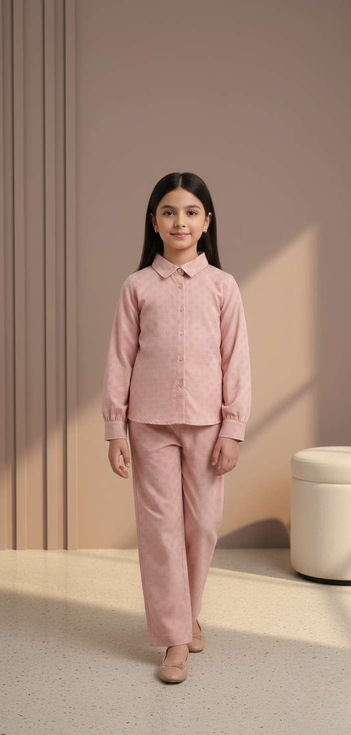 Light Pink Textured Set