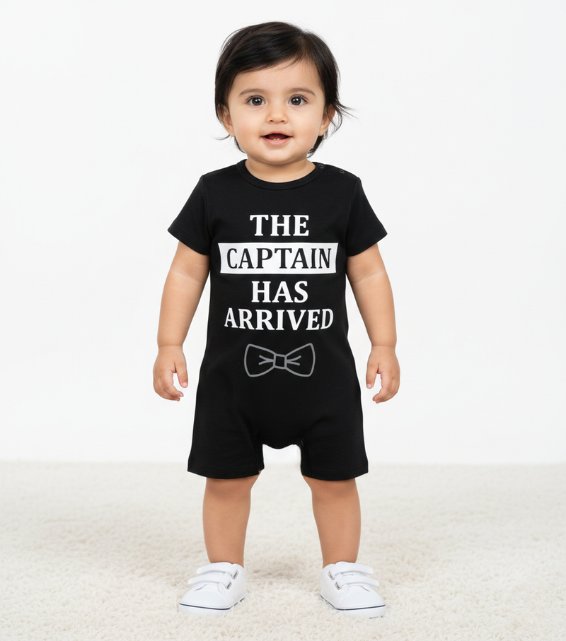 The Captain Has Arrived Romper
