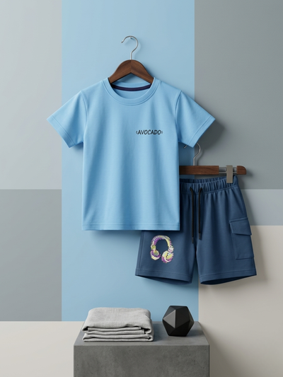 Avocado Tee & Neon Beats Short