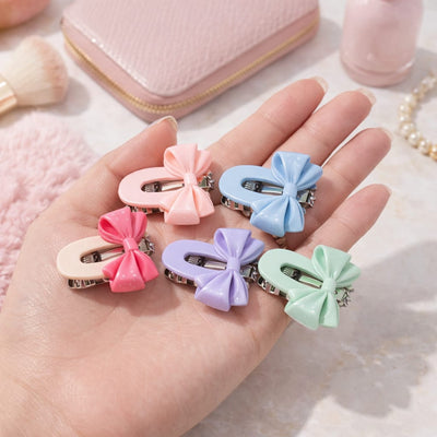 Pastel Pop Bow Clips