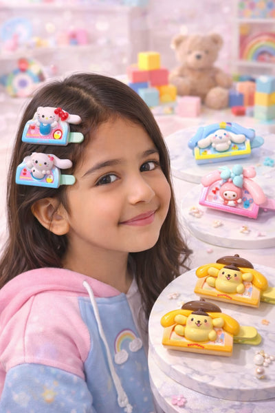Adorable Character Hair Clips for Kids