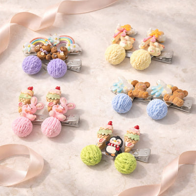 Cherry Swirl Clips