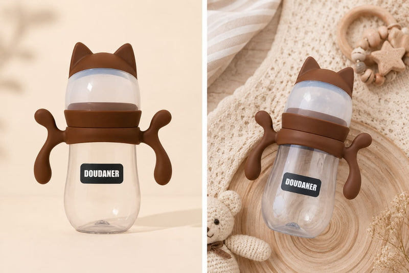 Doudaner Milk Feeder with Easy Grip Handles