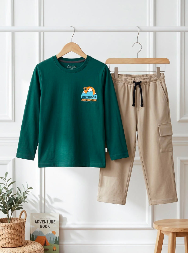 Outdoor Adventure Full Sleeves Shirt &  Cargo Trouser