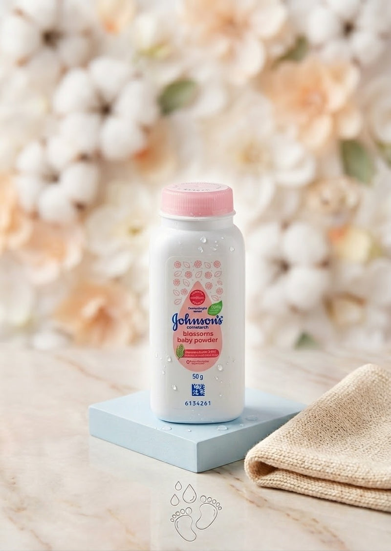 Johnson's Blossom Corn Starch Baby Powder, 50g