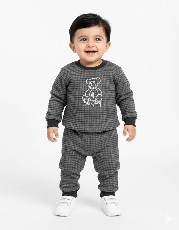 Palm York Soft Textured Charcoal Fur Pair Infant