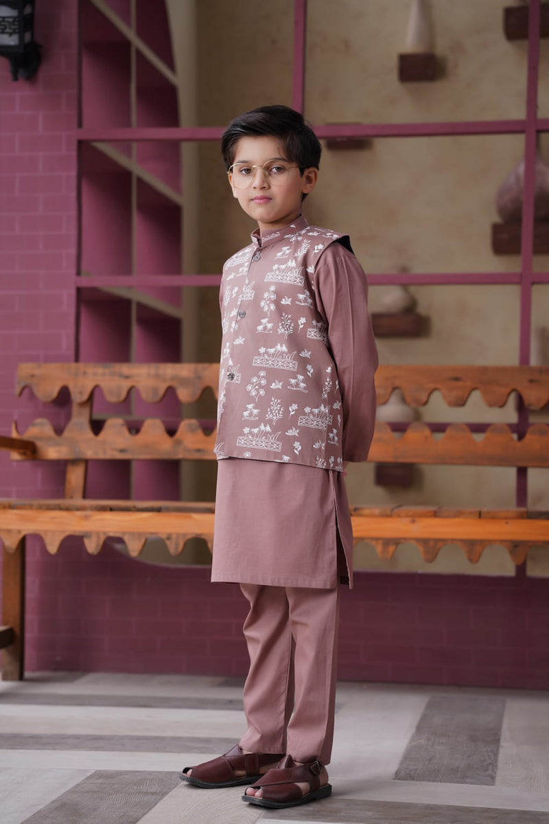 Premium Kurta Trouser with Rustic Charm Waistcoat (3 pcs)