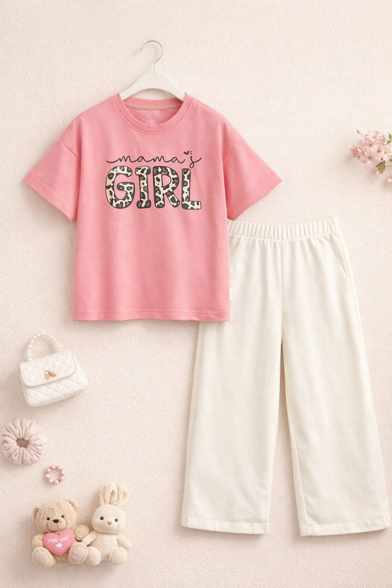 Mama's Girl Drop Shoulder Tee & Straight Trouser