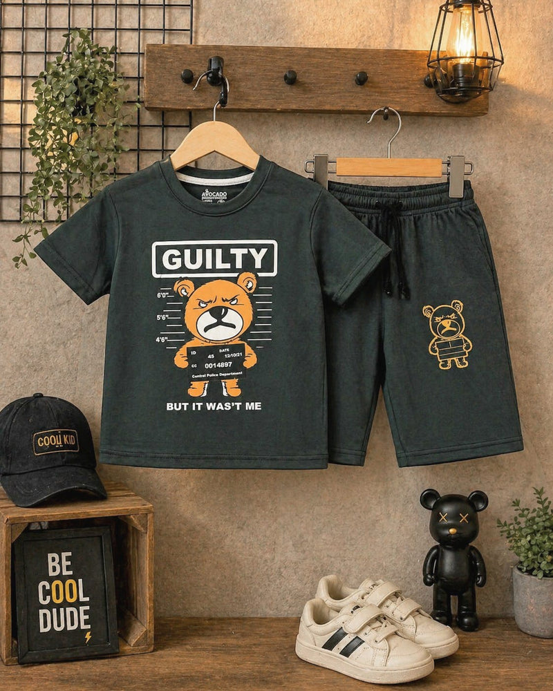 Guilty Bear Drop Shoulder Tee & Short
