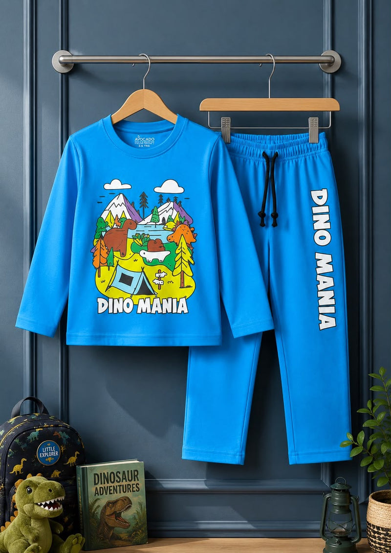Dino Mania Full Sleeves Shirt & Trouser
