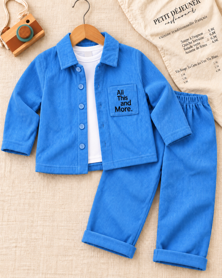 All This and More Corduroy Collared 2 Piece Set