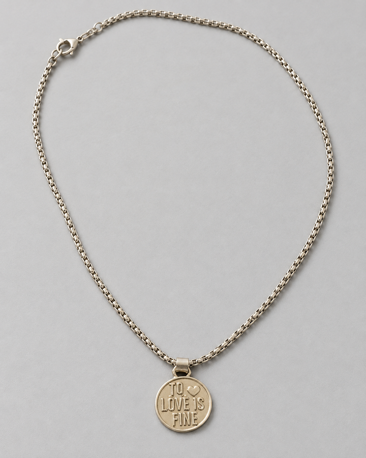 My Love Is Alive Pendant Chain
