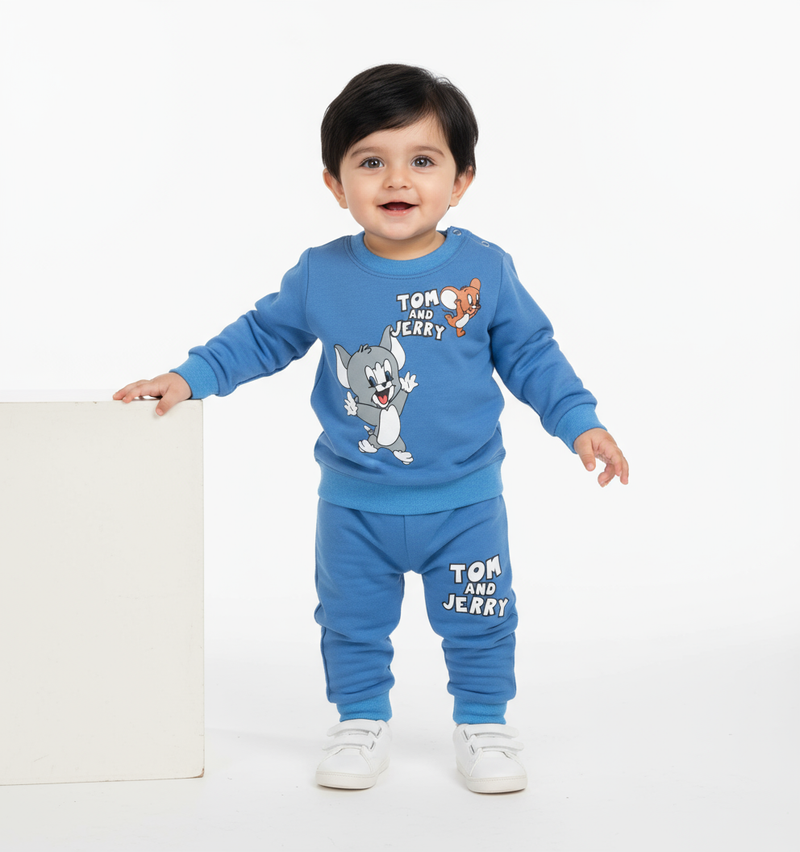 Tom And Jerry Blue Sweatshirt & Trouser Infant