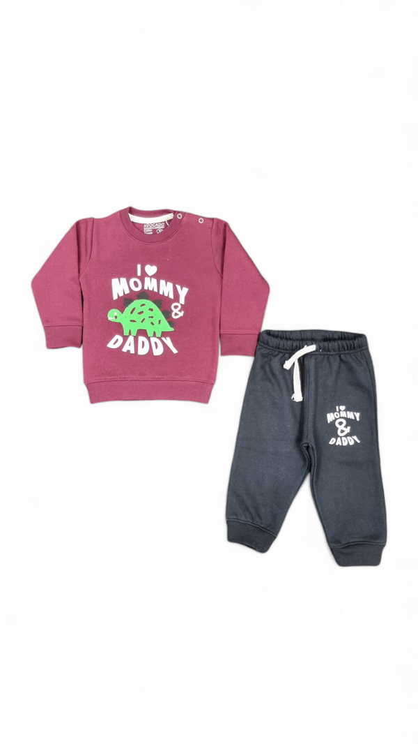 Love Mommy & Daddy Fleece Sweatshirt & Trouser