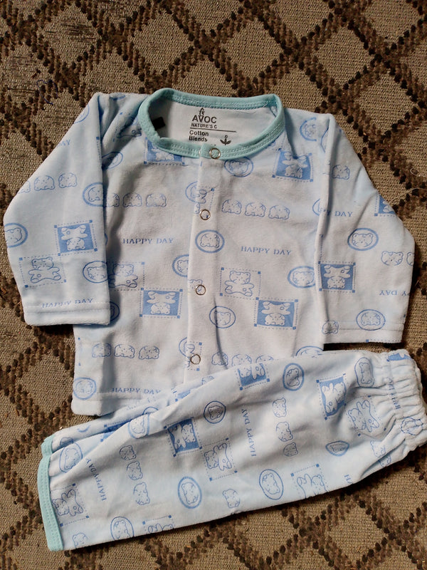 Happy Day Sky Blue Winter Shirt & Trouser Infant