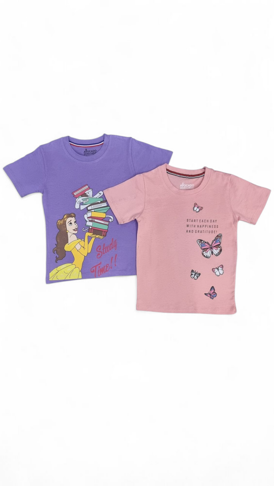 Butterfly Happiness Tee& Study Time Tee (Pack Of 2)