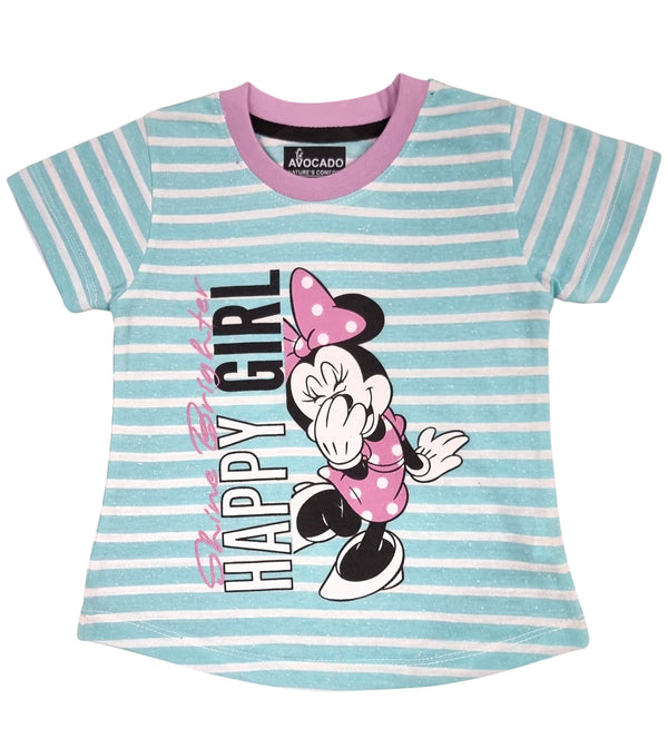 Happy Girl Striped Tee