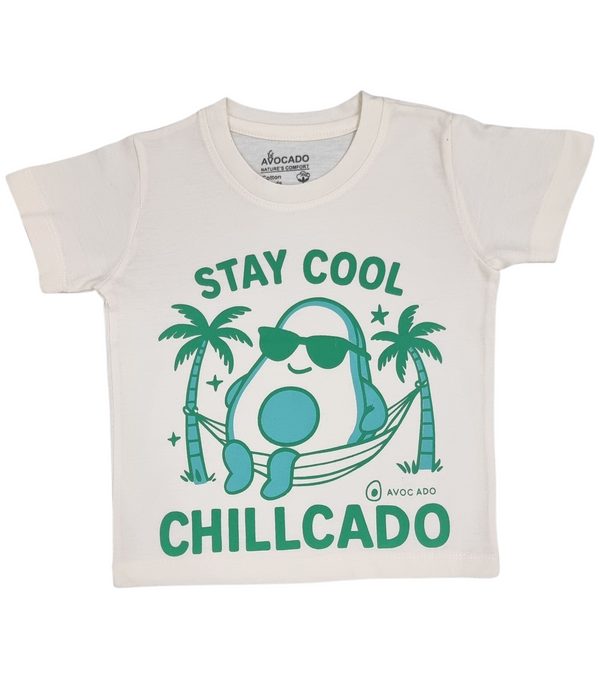 Stay Cool Avocado Off White Tee