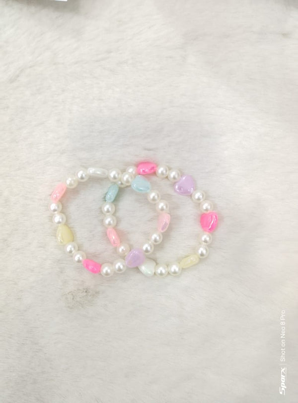 Candy Hearts Pearl Bracelet