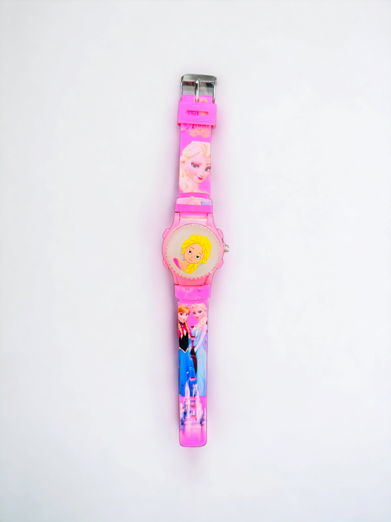 Pink Barbie Dial Lightning Watch