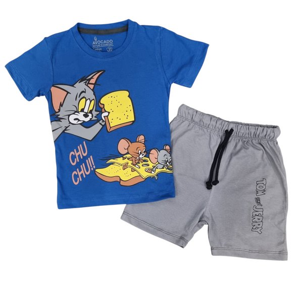 Cheesy Fun Tom & Jerry Tee & Short