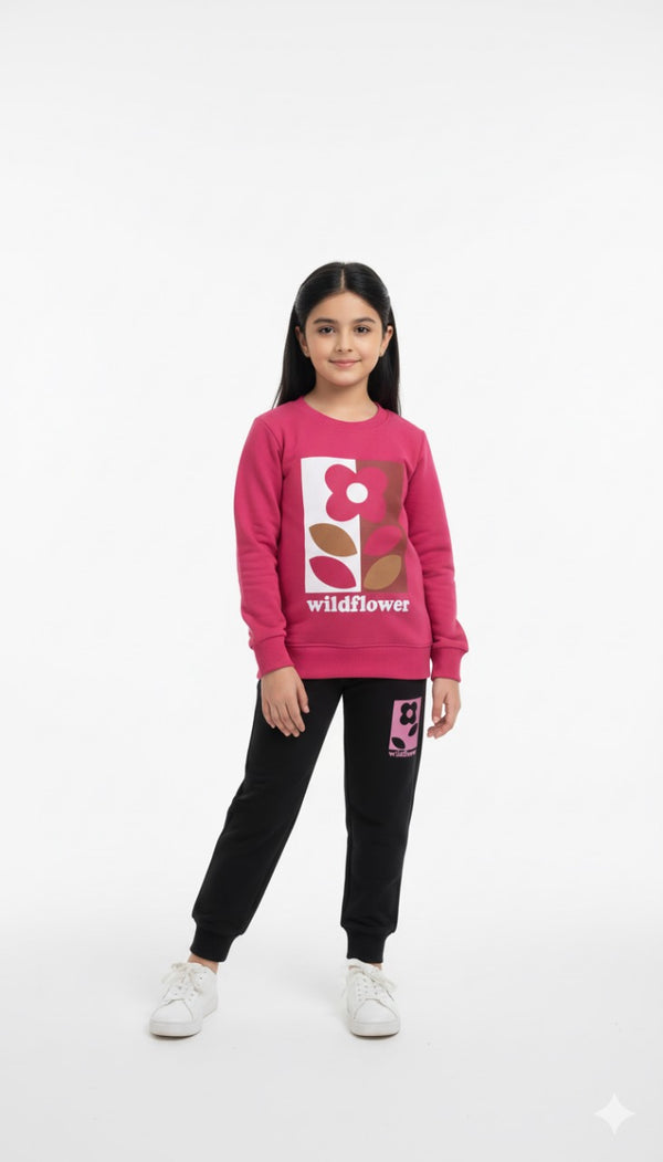 Wildflower Bloom Fleece Sweatshirt & Trouser