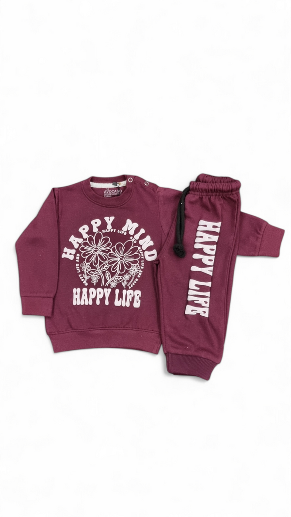 Happy Life Fleece Sweatshirt & Trouser