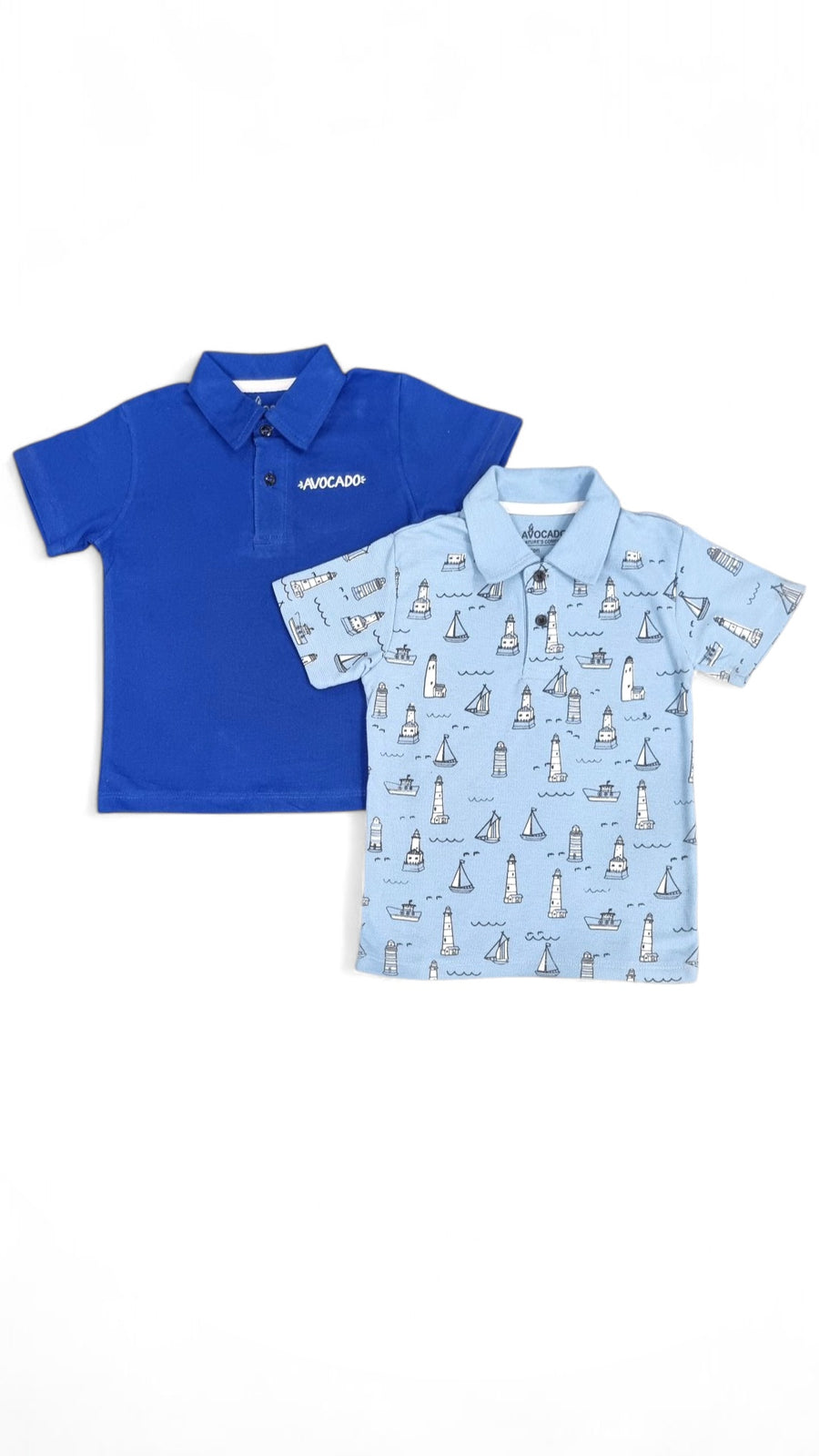 Sailing Caption Polo & Blue Avocado Embrodery Polo (Pack Of 2)