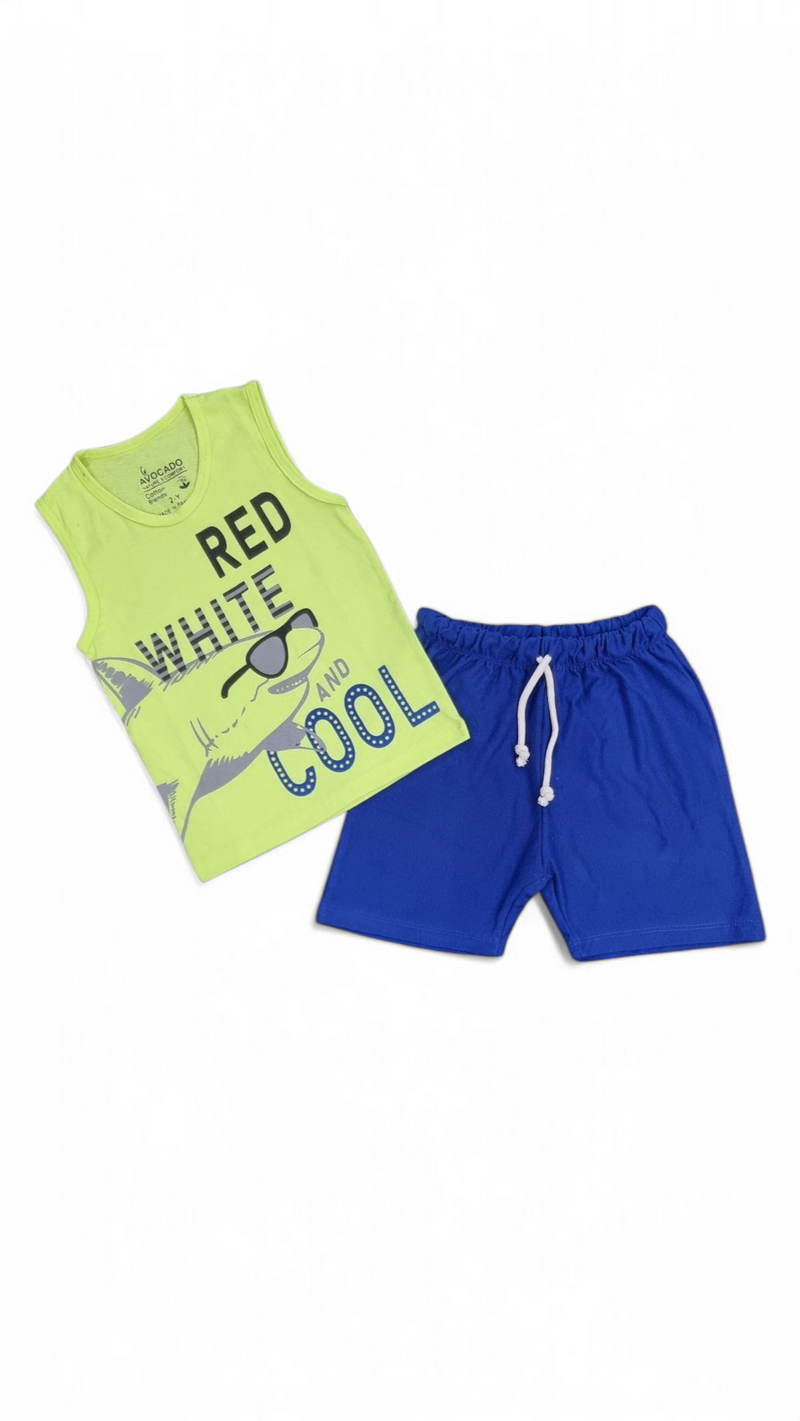 Cool Shark Sando & Blue Terry Summer Short