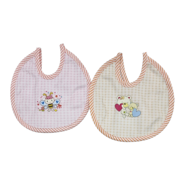 Bee New Born Baby Feeding Bibs Pack of 2