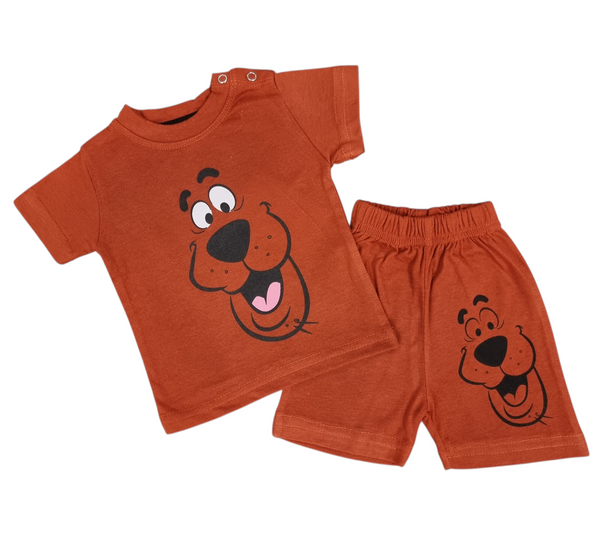 Scooby Doo Printed Rust Tee & Short Infant