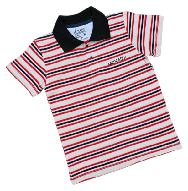 Red/White Stripper Polo
