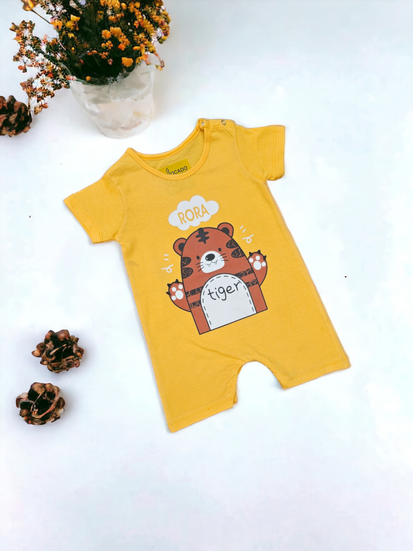 RORA Baby Romper with Tiger Design