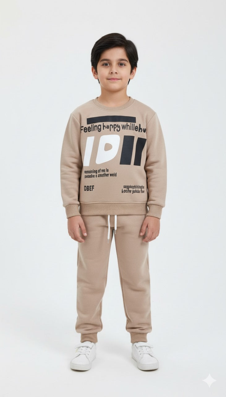 Happy Vibes Fleece Tracksuit