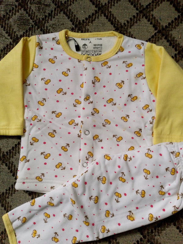 Cherry Yellow All Over Winter Shirt & Trouser Infant