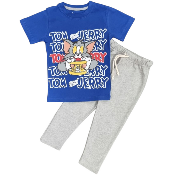 Bold & Colorful Tom & Jerry Print Tee & Trouser