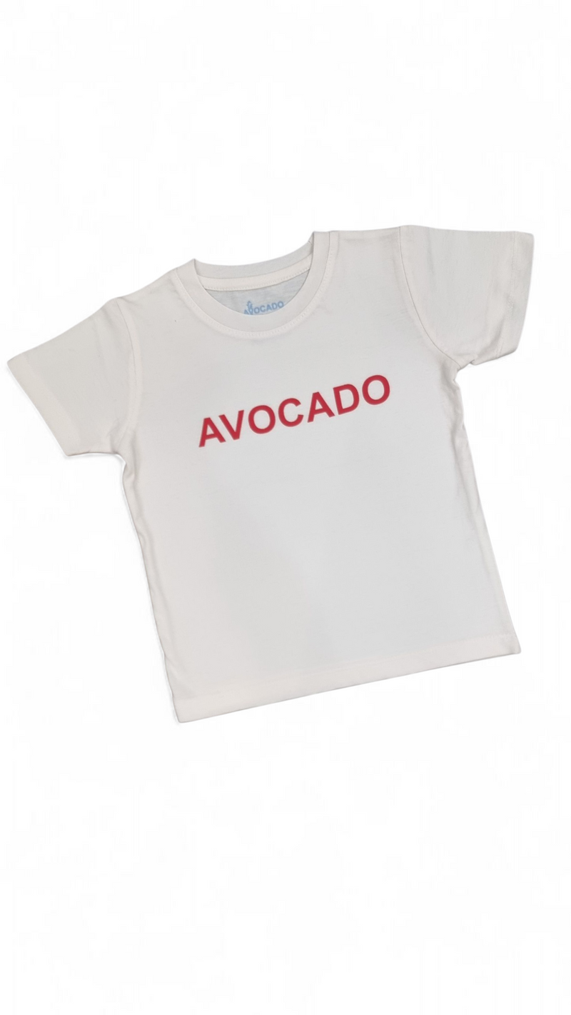 Cream Avocado Basic Tee
