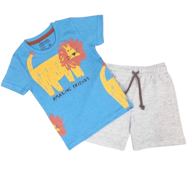 Amazing Friends Animal Print Tee & Short