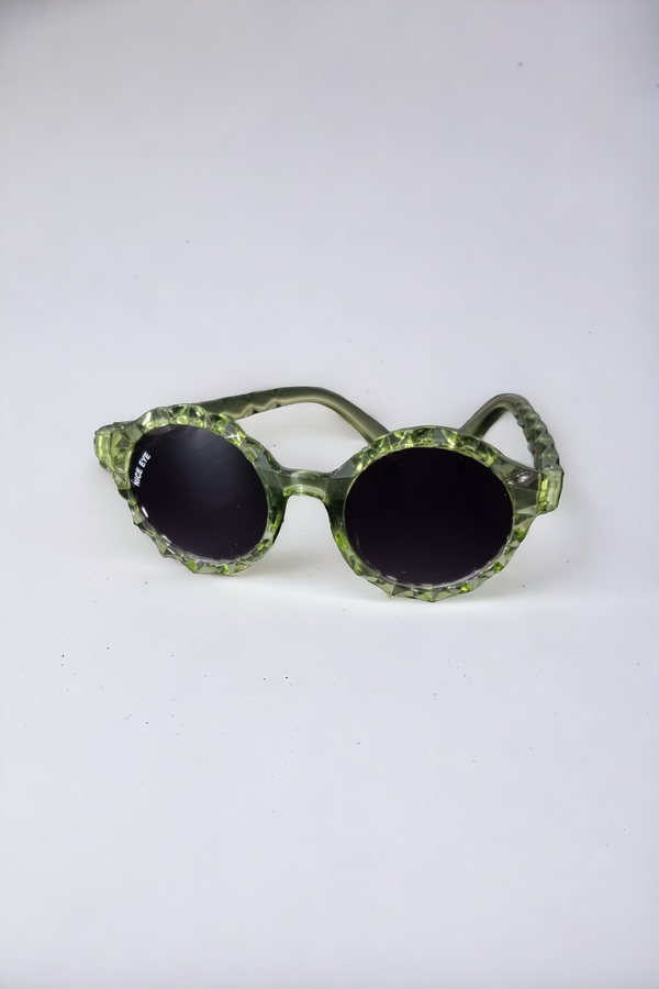 Green Round Shape Glasses