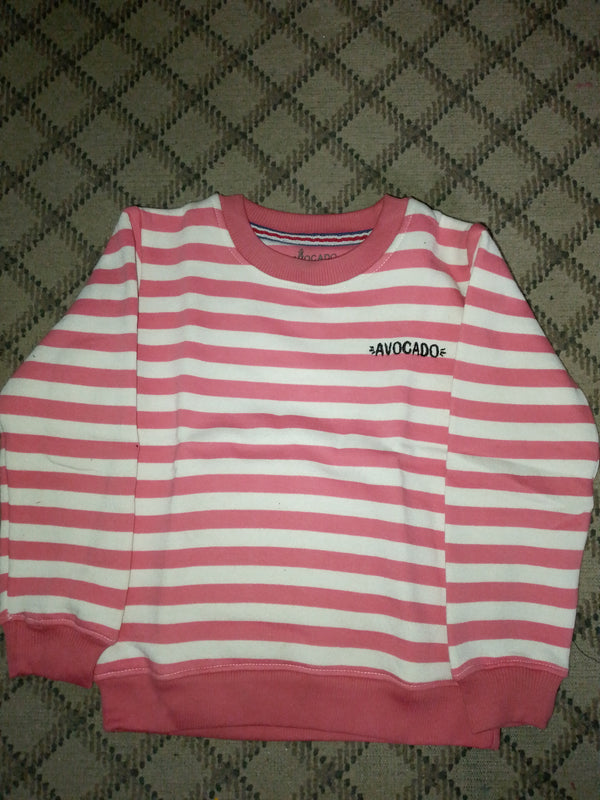 Pink Avocado Stripper Fleece Sweatshirt