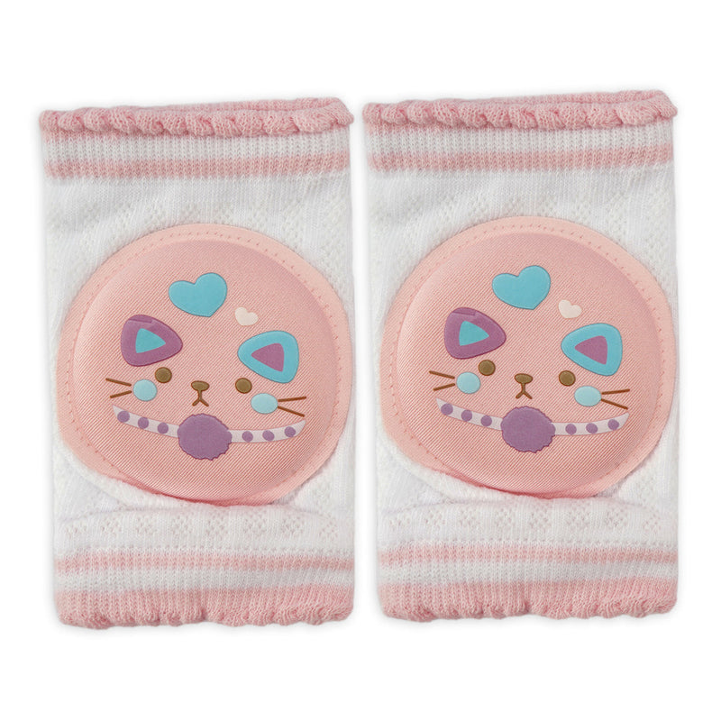 Cute Kitty Baby Pink Knee Pad
