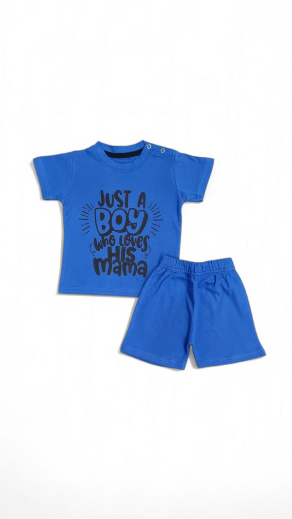 Boy Loves Mama Tee & Short Infant
