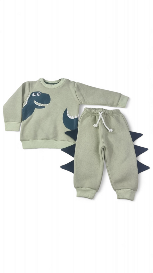 3D Roar tastic Dinosaur Fleece Sweatshirt & Trouser