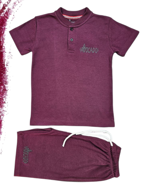 Avocado Henley T-shirt and Short