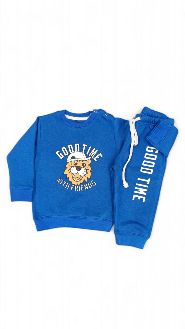 Good Time With Friends Fleece Sweatshirt & Trouser