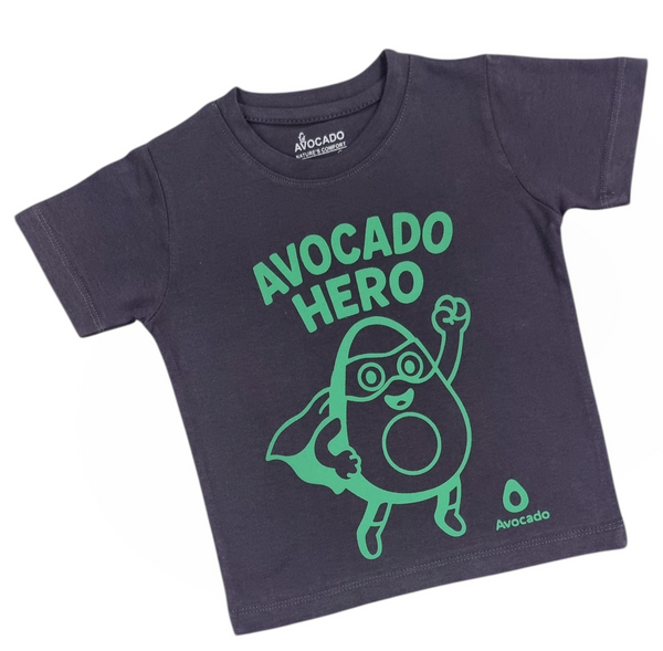 Avocado Hero Ash Grey Tee