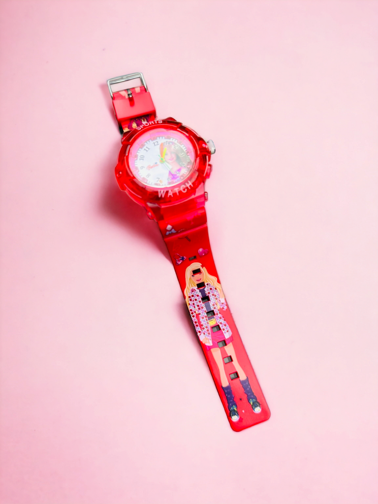 Sport Pink Barbie Lightning Watch