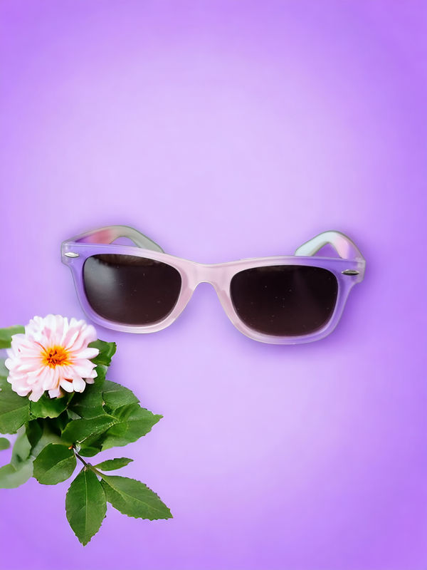 Purple Pink Combo Square Glasses