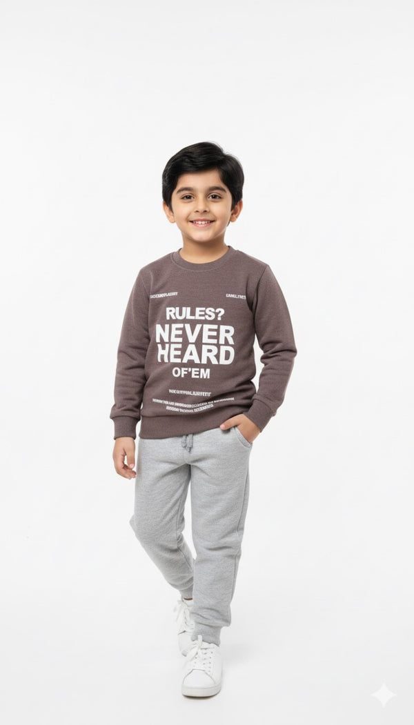Rules Never Heard Fleece Sweatshirt & Trouser